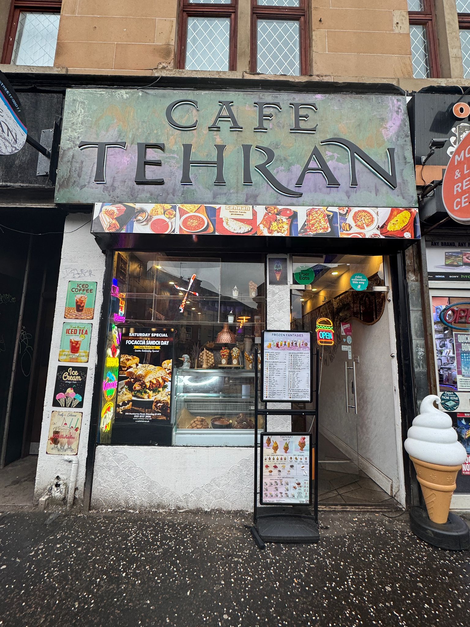 Café Tehran shopfront